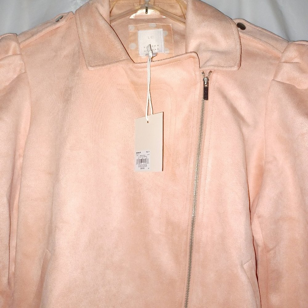 LAUREN CONRAD BLUSHING BONQUET MOTO STYLE JACKET